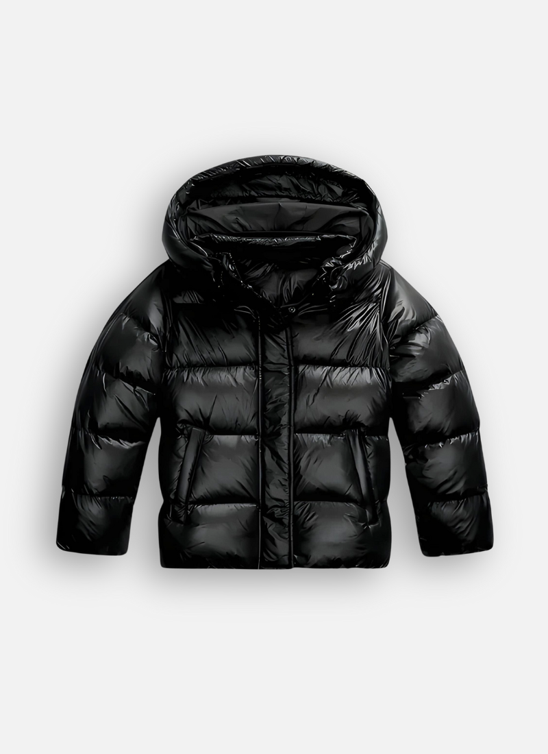 Women's Oversized Cotton Puffer Jacket with Hood | R&B