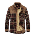 Men's Plaid Winter Shirt with Warm Lining | R&B