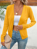 Cardigan Women's V-Neck Button Front with Slim Fit - Image 13