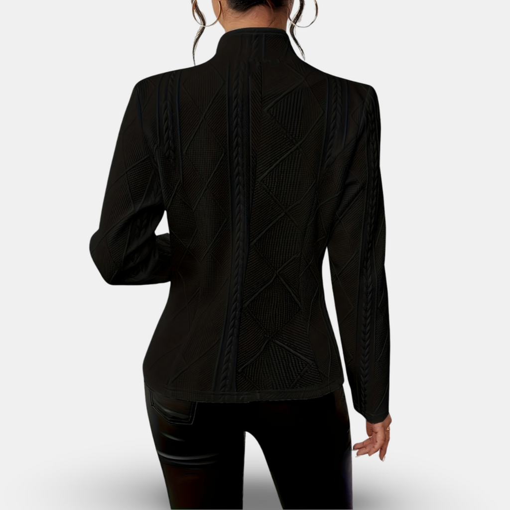 Women's Jacket with Structured Design and Button Closure - Image 4