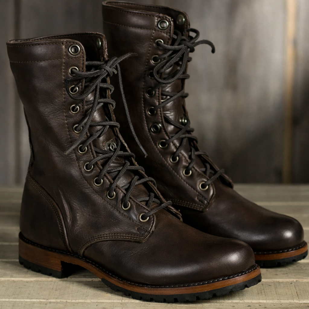 Men's Winter Boots with Warm Lining and Lace Up Design | R&B
