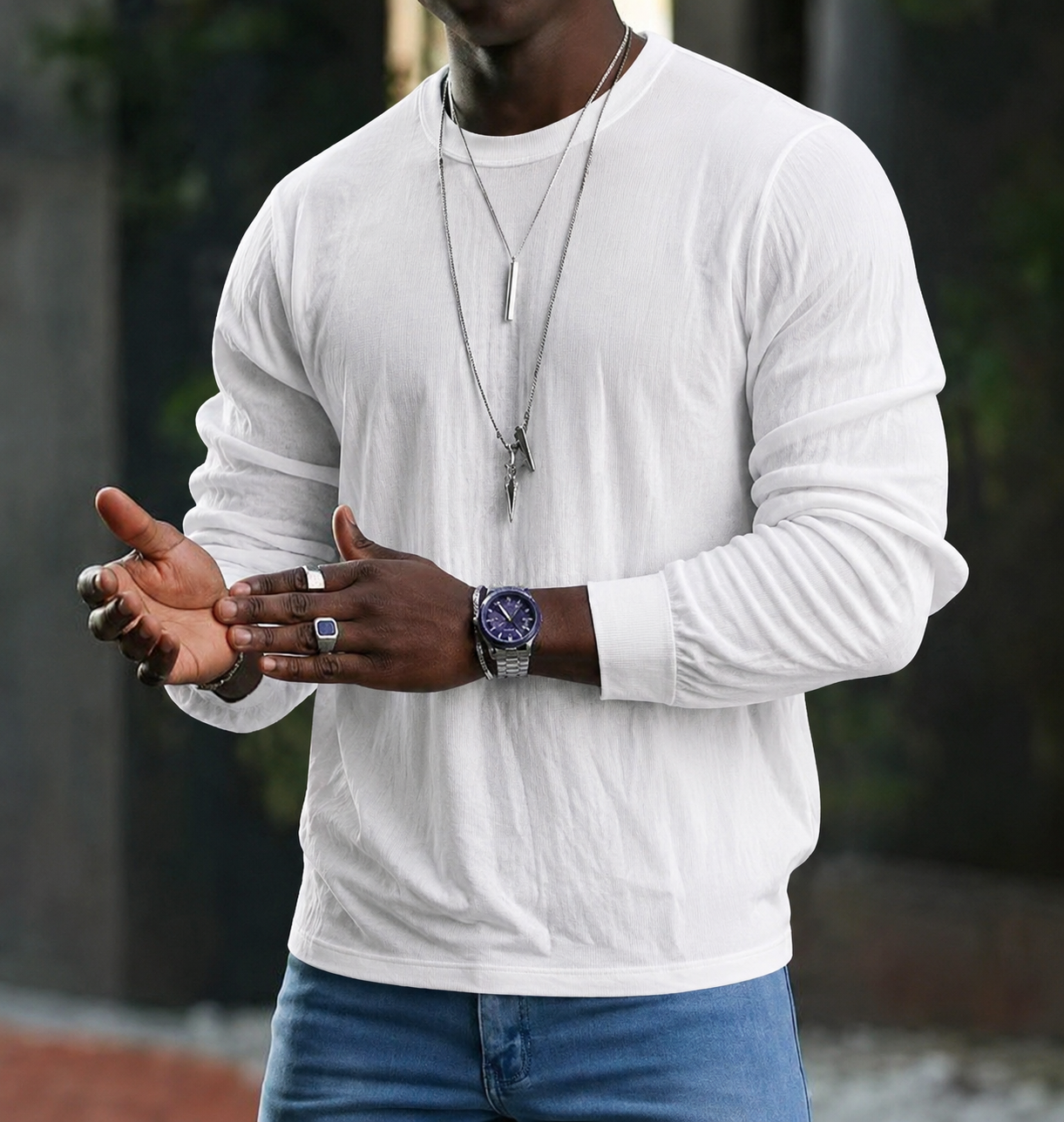 Men's Ribbed Sweater with Classic Fit for Everyday Wear | R&B