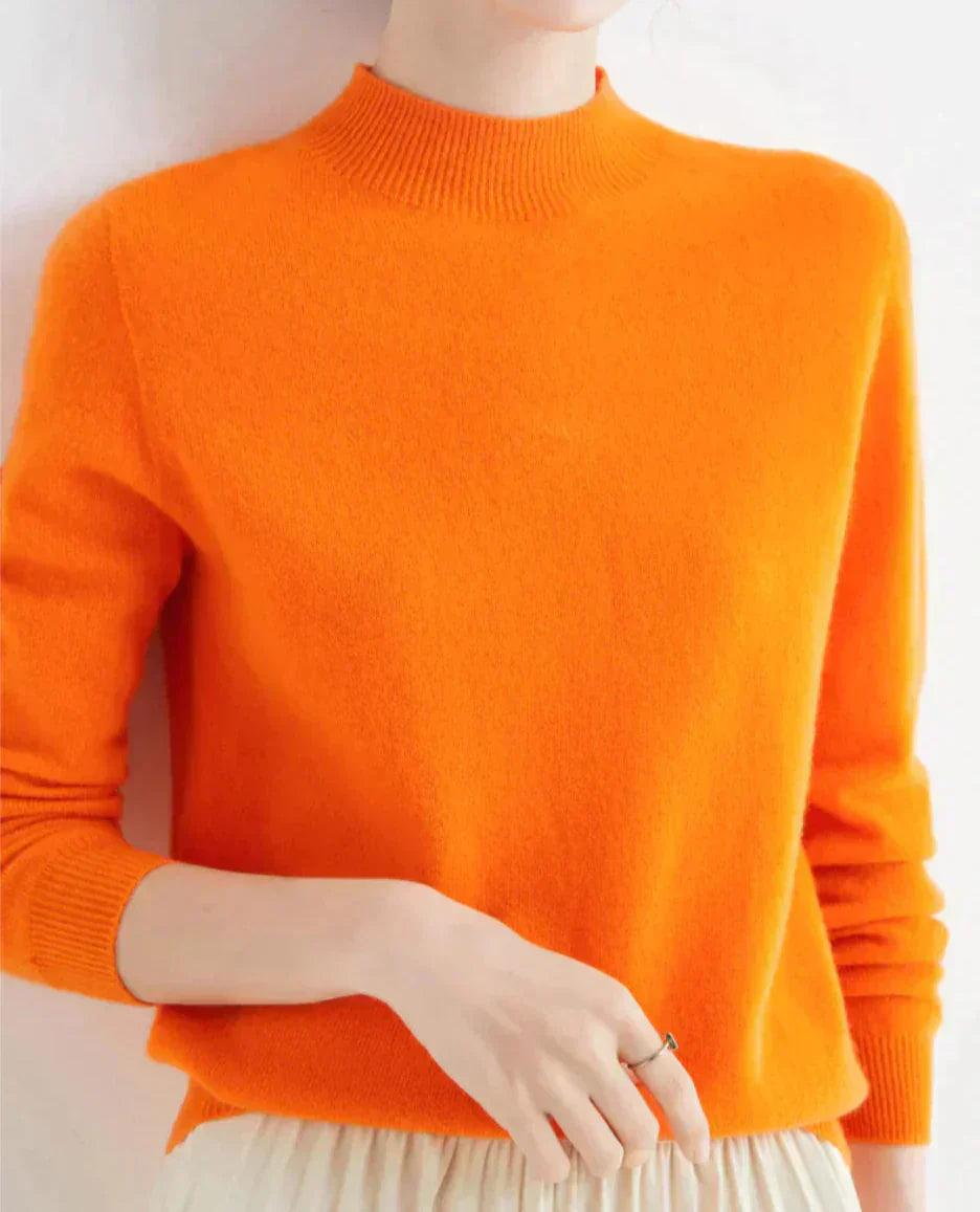 Women's Knit Sweater with Classic Crew Neck Design | R&B