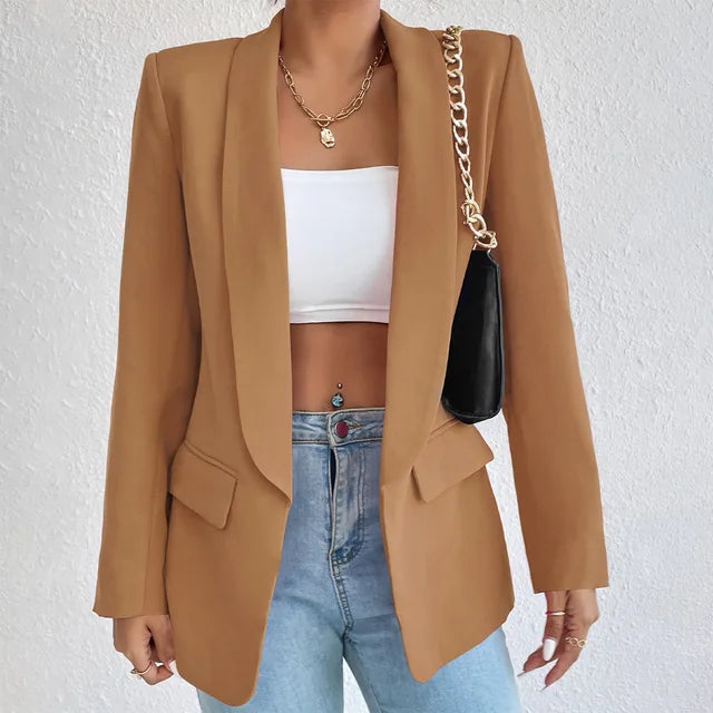 Blazer Women's Tailored Fit with Open Front - Image 7