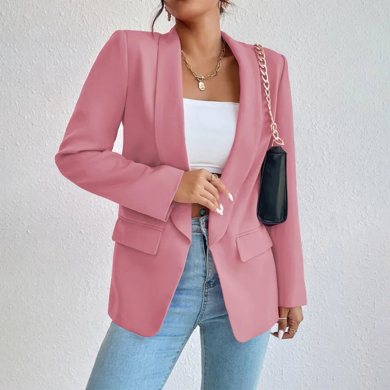 Blazer Women's Tailored Fit with Open Front - Image 2
