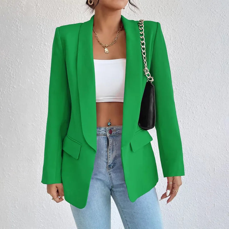 Blazer Women's Tailored Fit with Open Front - Image 6