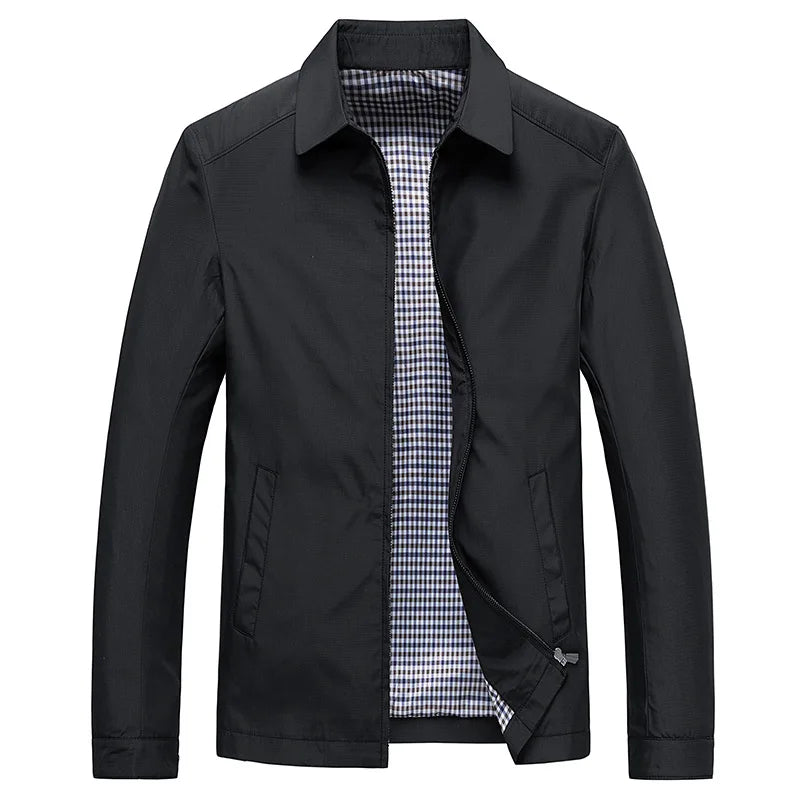 Men's Casual Everyday Jacket with Classic Collar | R&B