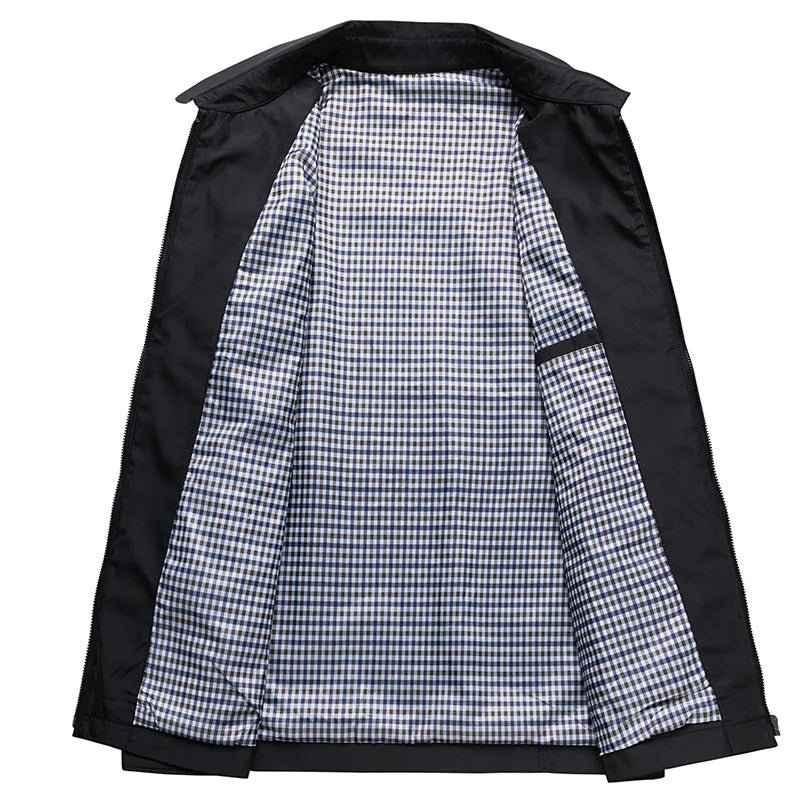 Men's Casual Everyday Jacket with Classic Collar | R&B