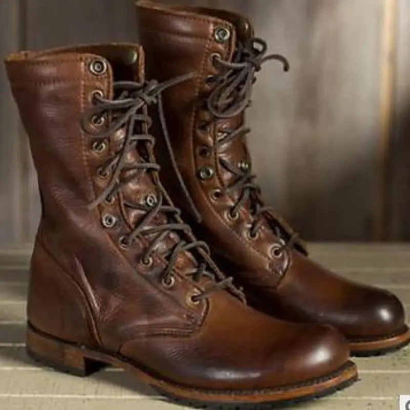 Men's Lace Up Winter Boots with Warm Lining | R&B