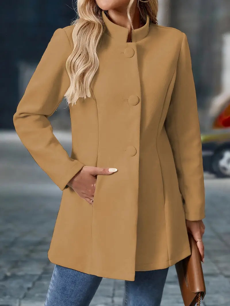 Women's Tailored Jacket with Button Closure - Image 14