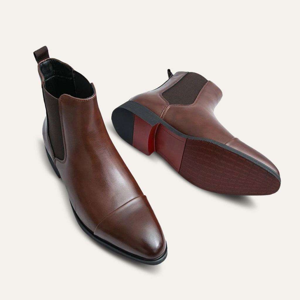 Men's Premium Chelsea Boots with Classic Leather Design | R&B
